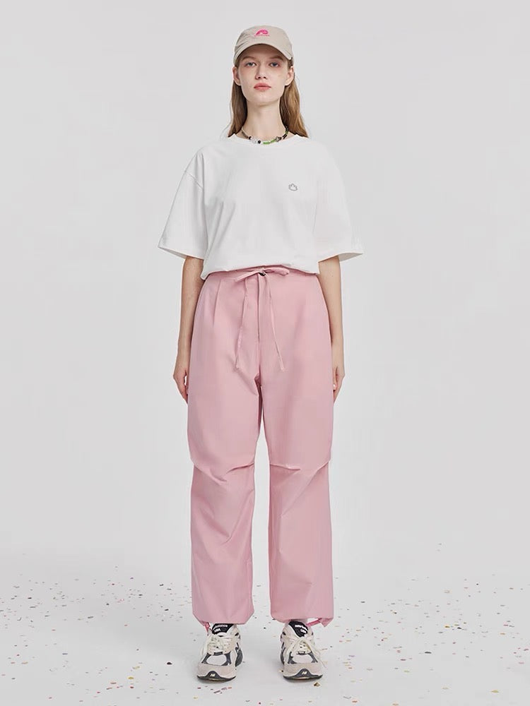 Wide-Leg Utility Pants