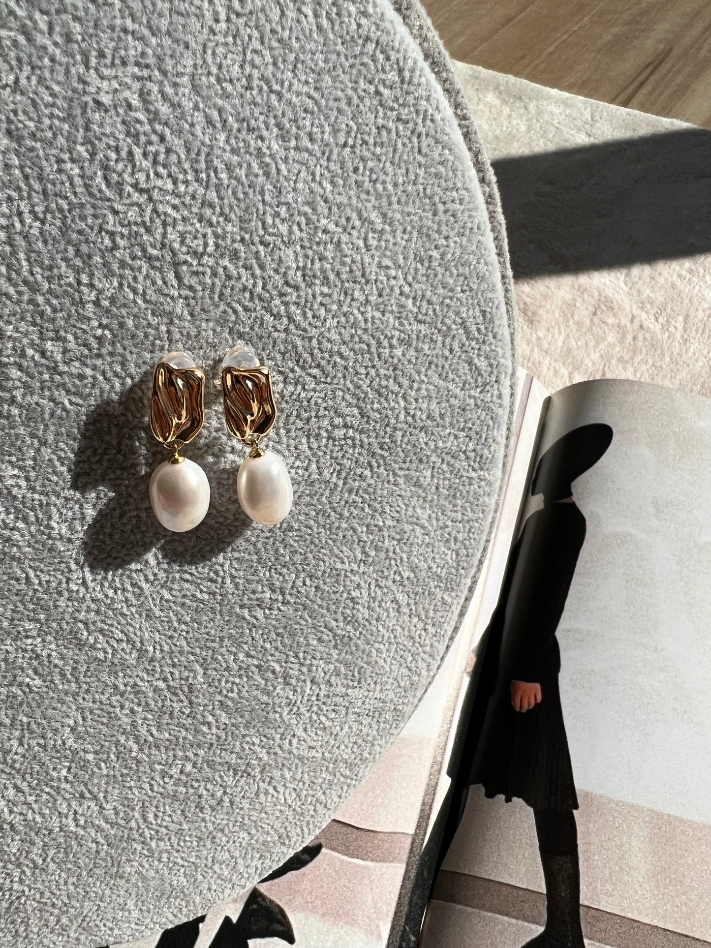 Moonlight - Freshwater Non-nucleated pearls Earrings