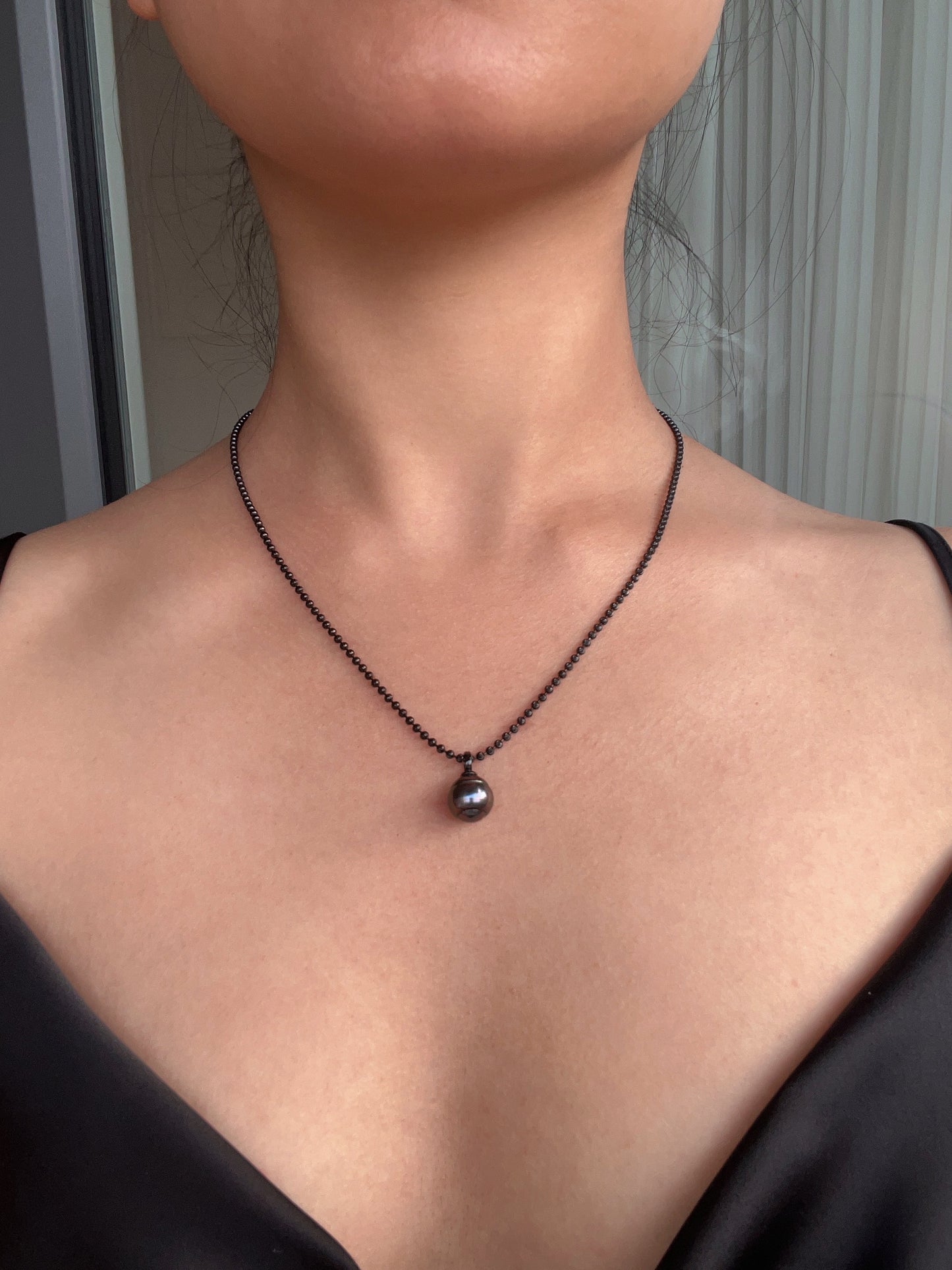 Moonlight -  Tahitian Thread Pearl Necklace